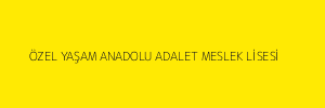 ÖZEL YAŞAM ANADOLU ADALET MESLEK LİSESİ